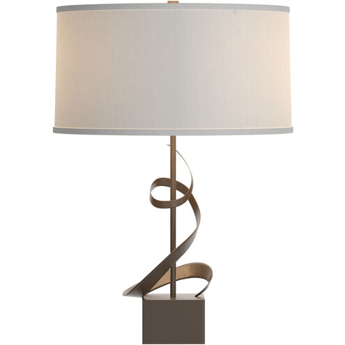Gallery Spiral 22.9 inch 150 watt Oil Rubbed Bronze Table Lamp Portable Light in Natural Anna