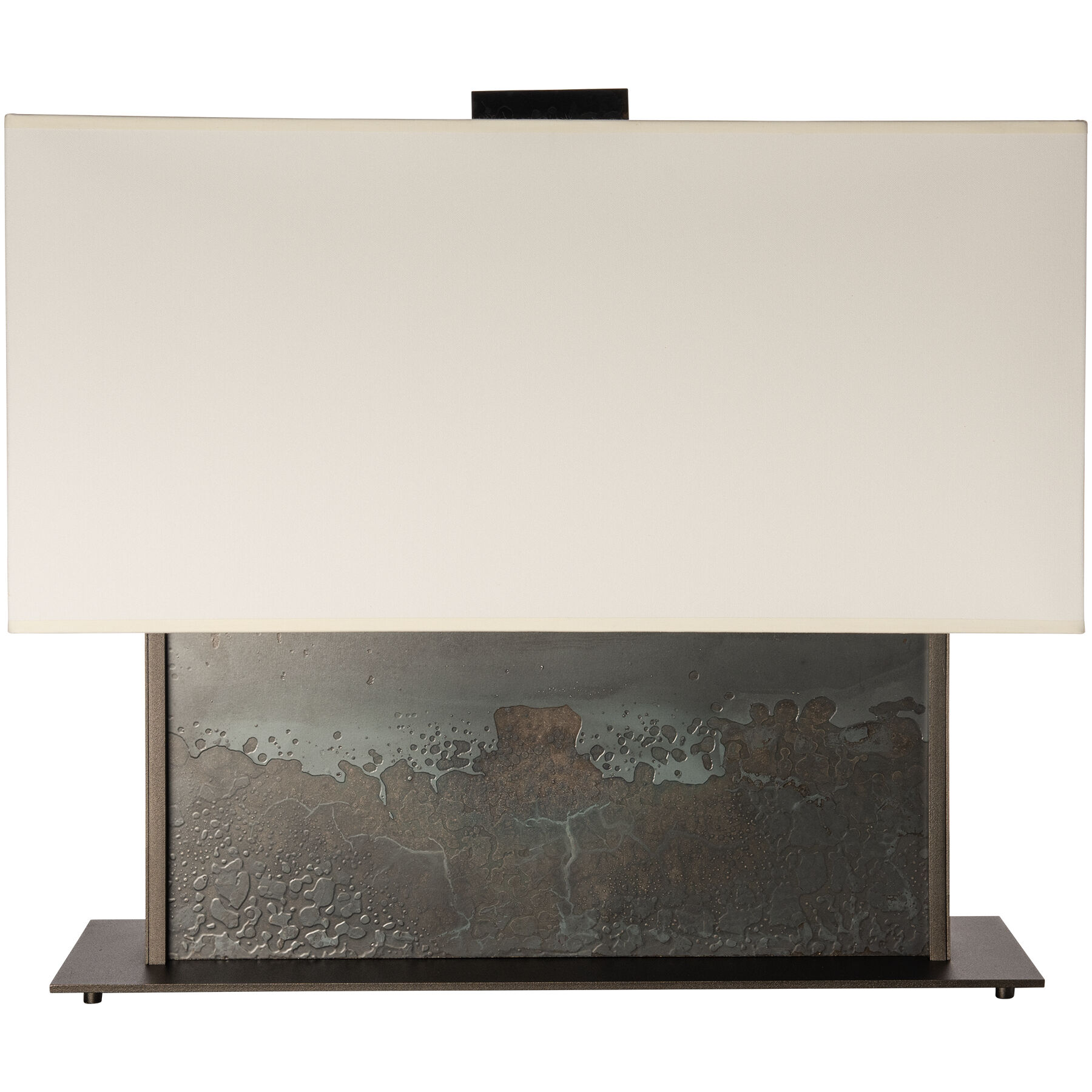 Horizon 20.6 inch 60.00 watt Oil Rubbed Bronze and Clear Steel Console Lamp Portable Light