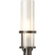 Alcove 1 Light 22.4 inch Coastal Dark Smoke Outdoor Post Light in Frosted
