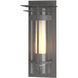 Torch 1 Light 12.5 inch Coastal Burnished Steel Outdoor Sconce, Small