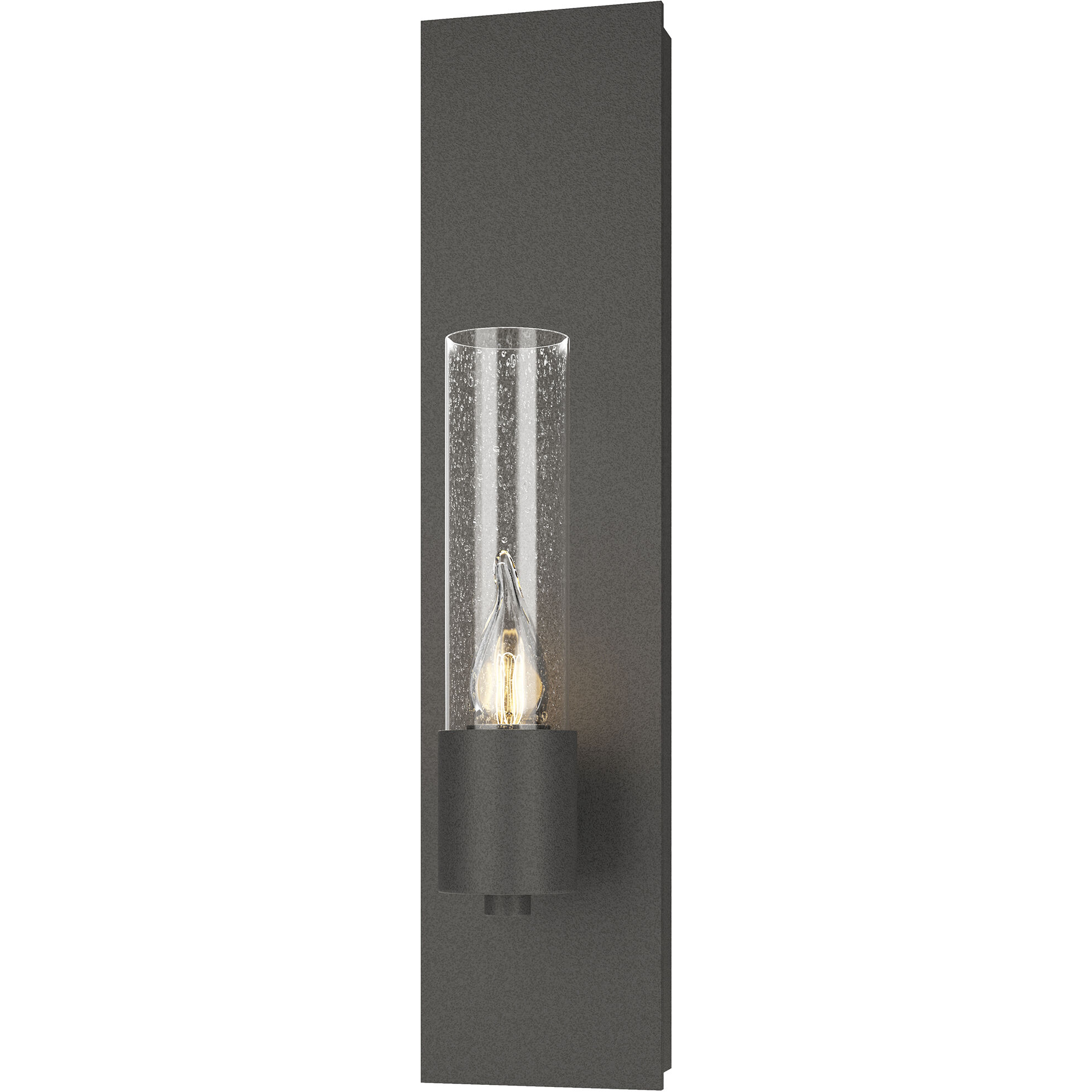 Pillar 1 Light 4.3 inch Natural Iron ADA Sconce Wall Light in Seeded Clear