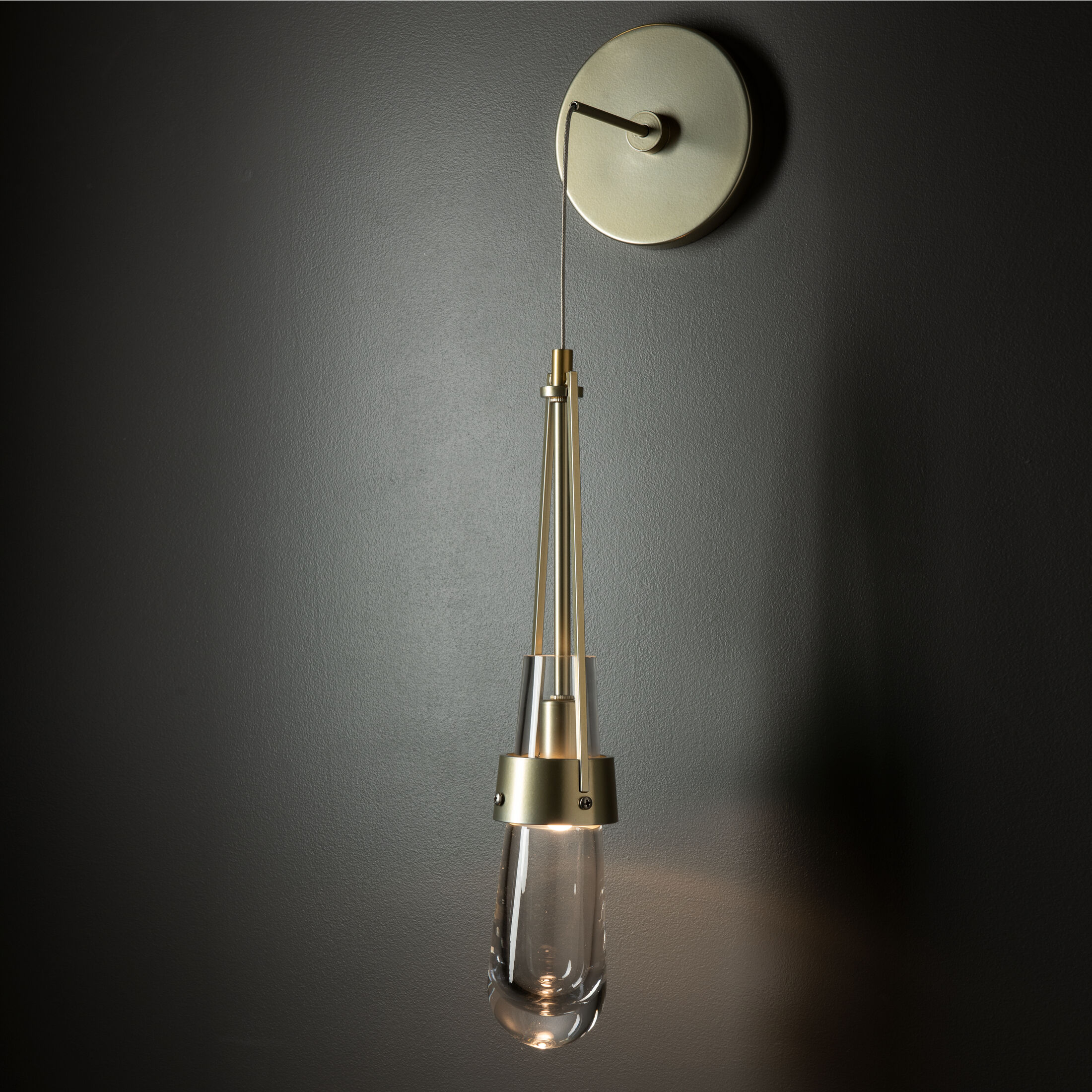 Link 1 Light 5.5 inch Modern Brass Sconce Wall Light, Low Voltage