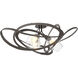 Nest 3 Light 37.2 inch Oil Rubbed Bronze Semi-Flush Ceiling Light
