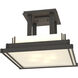 Steppe 4 Light 17.1 inch Natural Iron Semi-Flush Ceiling Light in Ivory Art, Large
