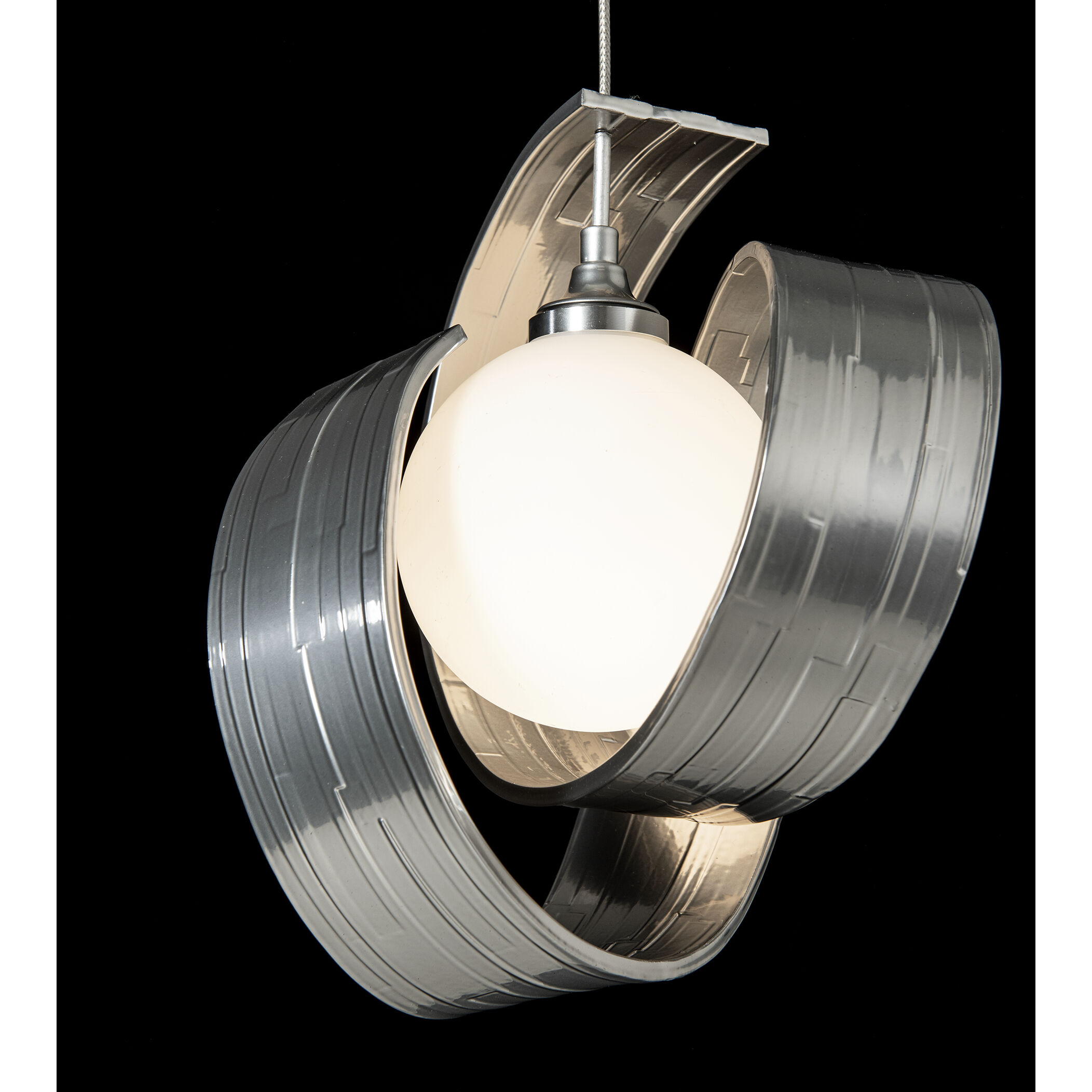 Riza 1 Light 9.1 inch Sterling Mini Pendant Ceiling Light