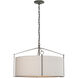 Bow 4 Light 23.8 inch Natural Iron Pendant Ceiling Light in Flax