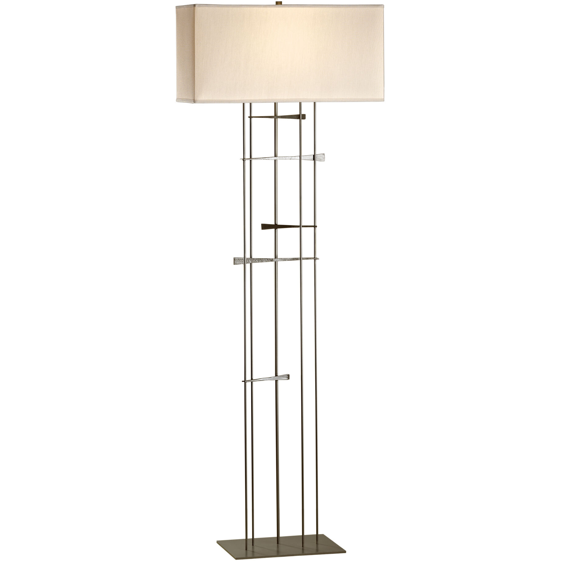 Cavaletti 65.2 inch 100 watt Dark Smoke Floor Lamp Portable Light in Flax