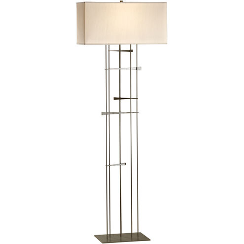 Cavaletti 65.2 inch 100 watt Dark Smoke Floor Lamp Portable Light in Flax