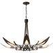 Parasol 7 Light 38.3 inch White Chandelier Ceiling Light