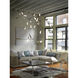 Quill LED 33.9 inch Ink with Bronze Pendant Ceiling Light in Ink and Bronze