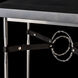 Equus 26.1 X 22 inch Sterling Side Table in Black Leather with Maple Grey, Grey Maple
