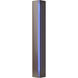 Gallery 3 Light 4.3 inch Bronze ADA Sconce Wall Light in Blue, Small