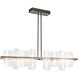 Vitre Linear Pendant Ceiling Light in Dark Smoke, Large