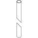 Round 84 inch Coastal Burnished Steel Outdoor Post