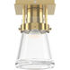 Erlenmeyer 1 Light 6.10 inch Semi-Flush Mount
