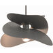 Hibiscus 1 Light 15.4 inch Natural Iron Mini Pendant Ceiling Light, Small