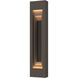 Art + Alchemy Procession 2 Light 40 inch Coastal Dark Smoke with Coastal Black Outdoor Wall Light in Coastal Dark Smoke/Coastal Black
