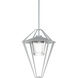 Stellar 1 Light 18.2 inch Coastal Burnished Steel Outdoor Pendant/Semi-Flush, Large