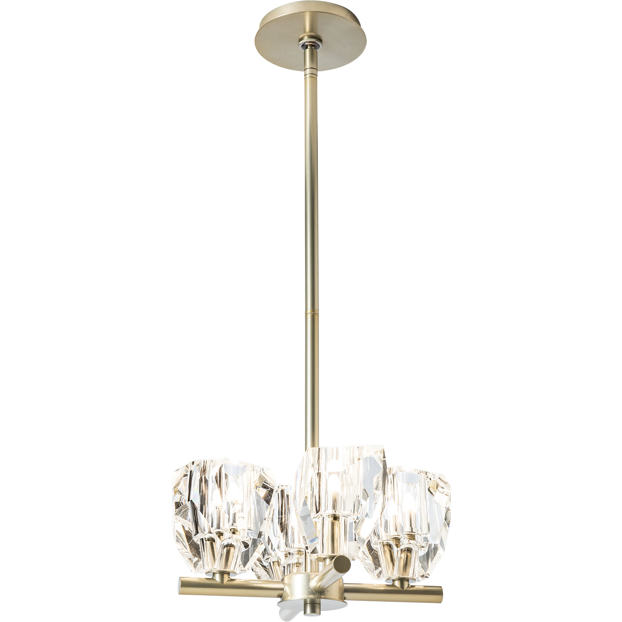 Gatsby 4 Light 11.6 inch Modern Brass Semi-Flush/Pendant Ceiling Light