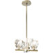 Gatsby 4 Light 11.6 inch Modern Brass Semi-Flush/Pendant Ceiling Light