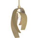 Corona 1 Light 7 inch Modern Brass Mini Pendant Ceiling Light, Large