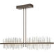 Gossamer LED 51.9 inch Bronze/Vintage Platinum Pendant Ceiling Light, Large