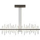 Cityscape LED 51.9 inch Dark Smoke/Vintage Platinum Pendant Ceiling Light, Large