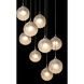 Fritz 9 Light 20.5 inch Sterling Pendant Ceiling Light, Standard
