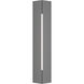 Gallery 2 Light 24.3 inch Coastal Burnished Steel Outdoor Sconce, Small
