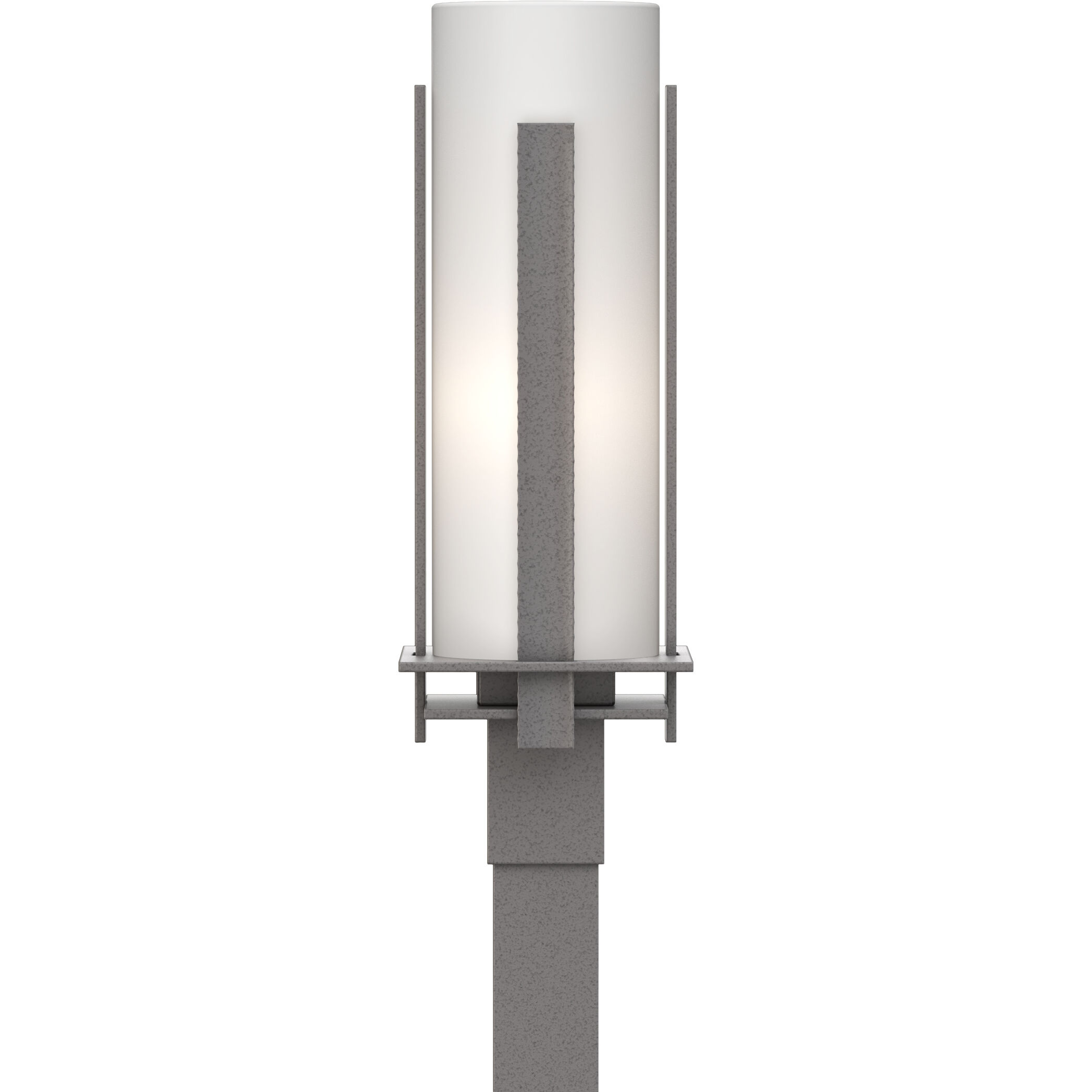 Forged Vertical Bars 1 Light 22.25 inch Coastal Burnished Steel Outdoor Post Light