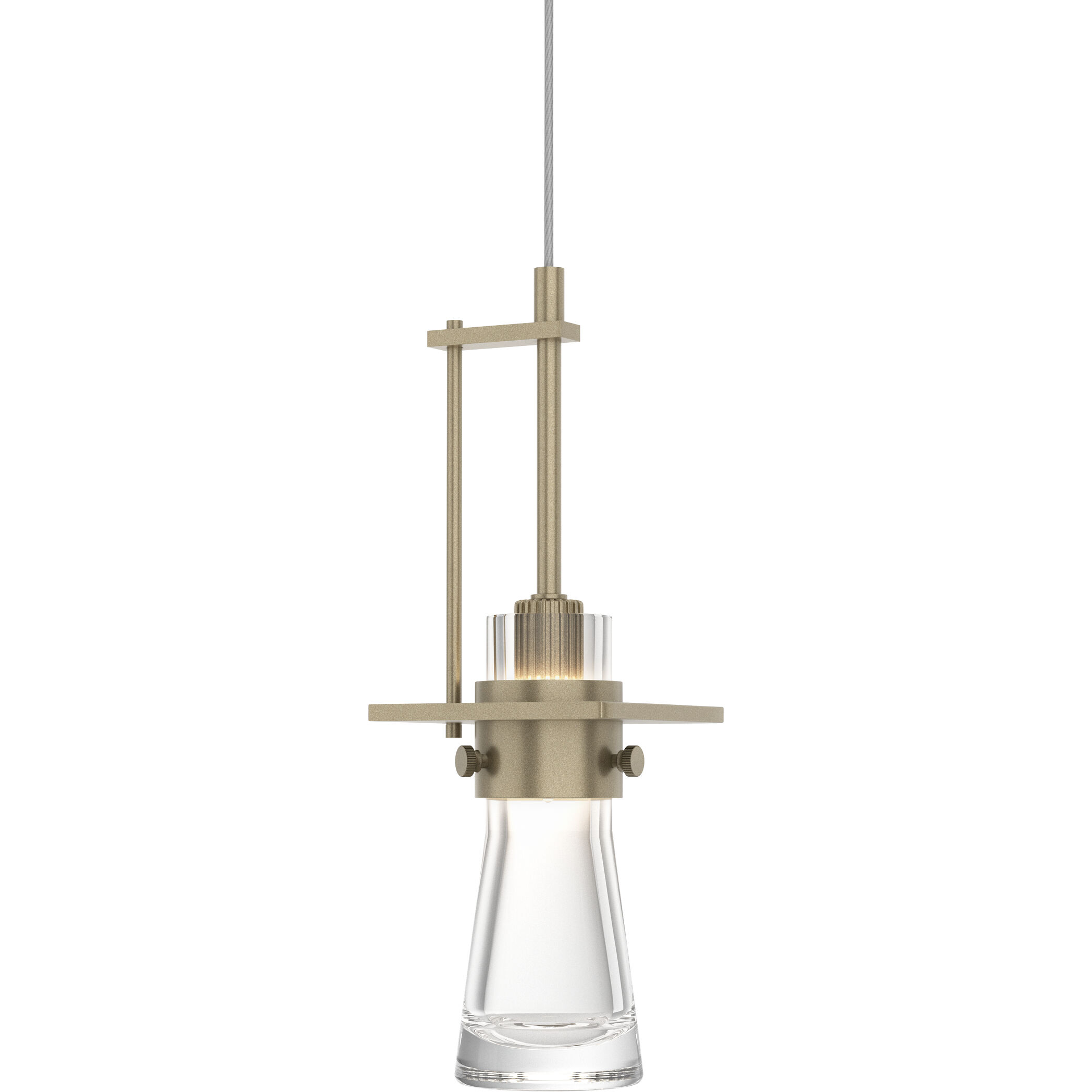 Erlenmeyer 1 Light 4 inch Soft Gold Mini Pendant Ceiling Light, Large