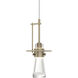 Erlenmeyer 1 Light 4 inch Soft Gold Mini Pendant Ceiling Light, Large