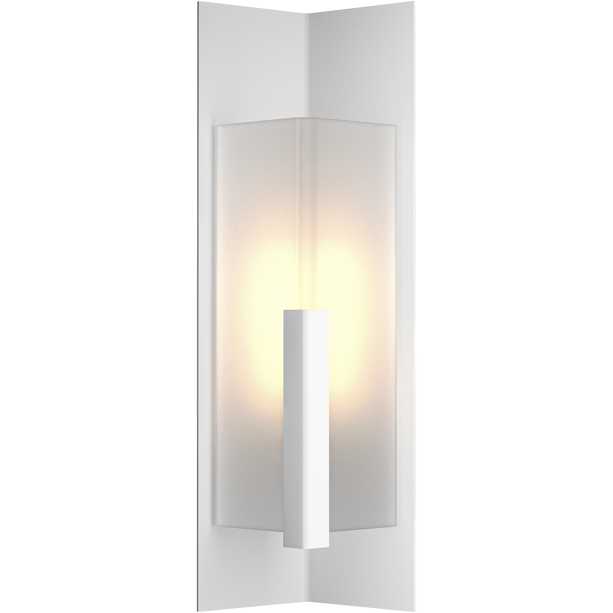 Summit 1 Light 27.3 inch White Outdoor Sconce in Frosted, Medium