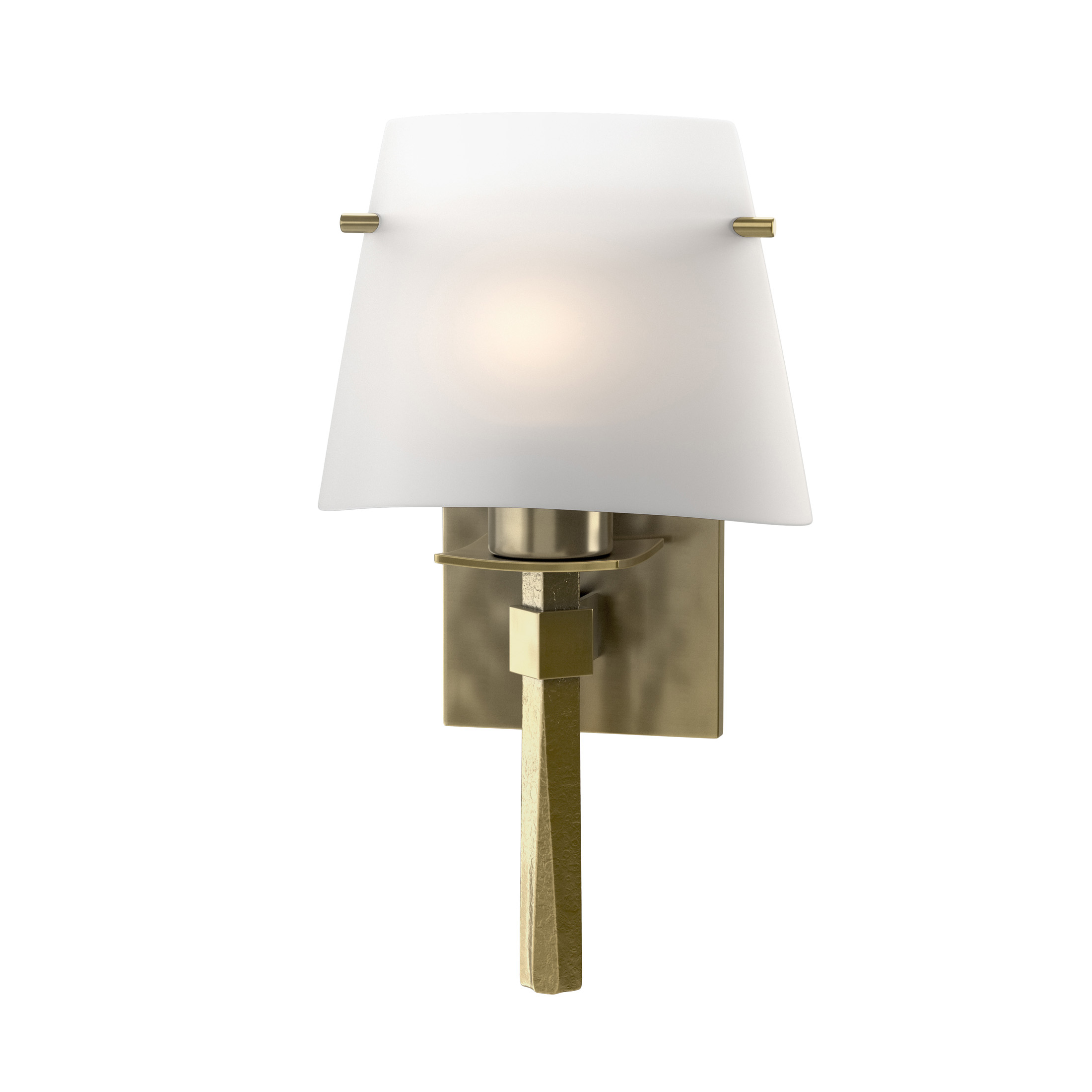 Beacon Hall 1 Light 8.6 inch Modern Brass ADA Sconce Wall Light in Opal