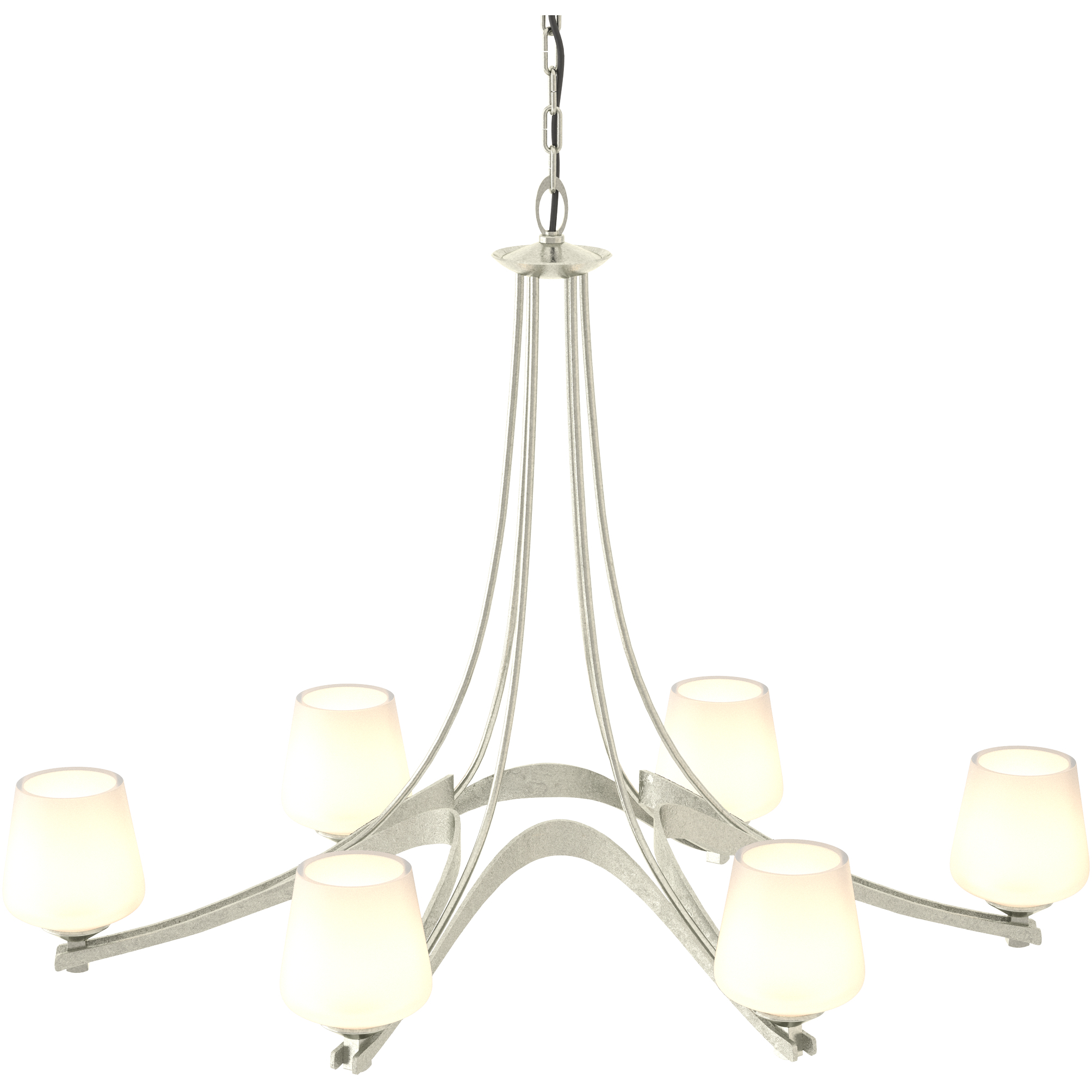 Ribbon 6 Light 38.5 inch Sterling Chandelier Ceiling Light, Oval - Open Box