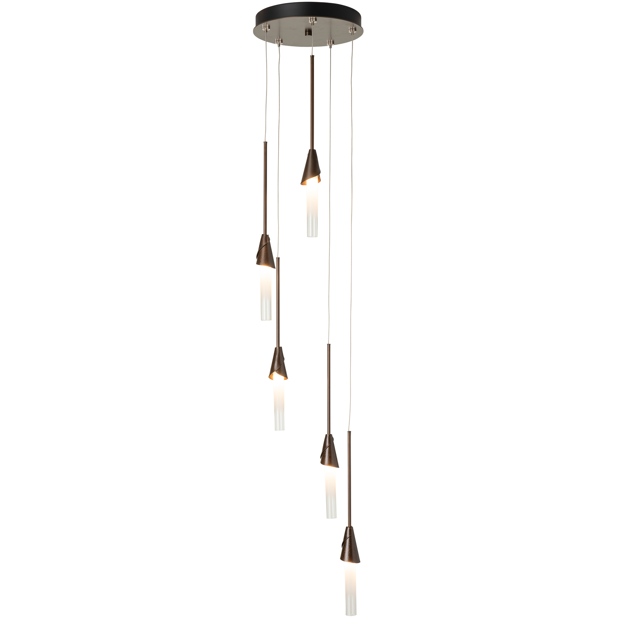 Lilium 5 Light 12.3 inch Sterling Pendant Ceiling Light, Long