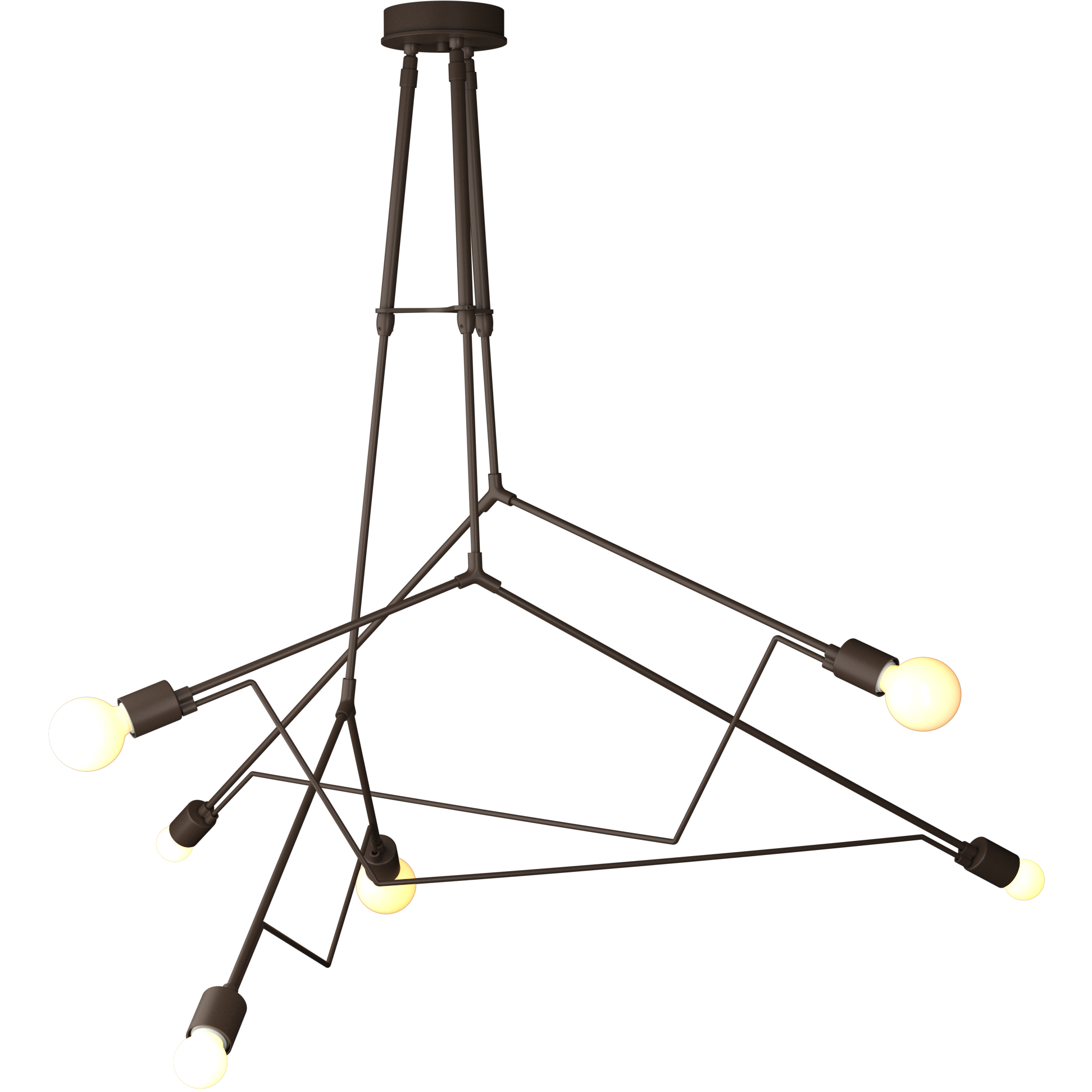 Divergence 6 Light 54.2 inch Coastal Bronze Outdoor Pendant, Standard
