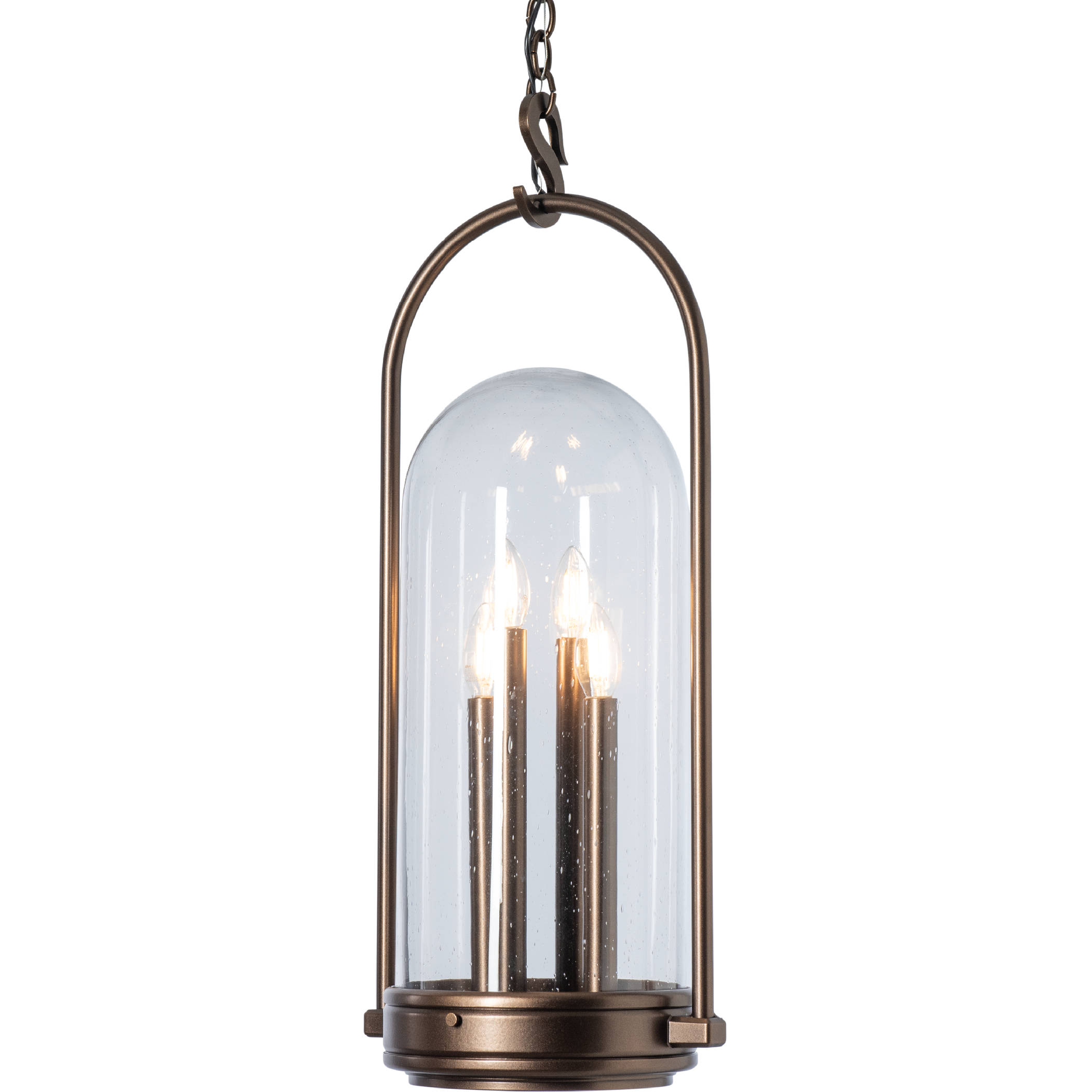 Davis 4 Light 11.7 inch Coastal Oil Rubbed Bronze Outdoor Hanging Lantern