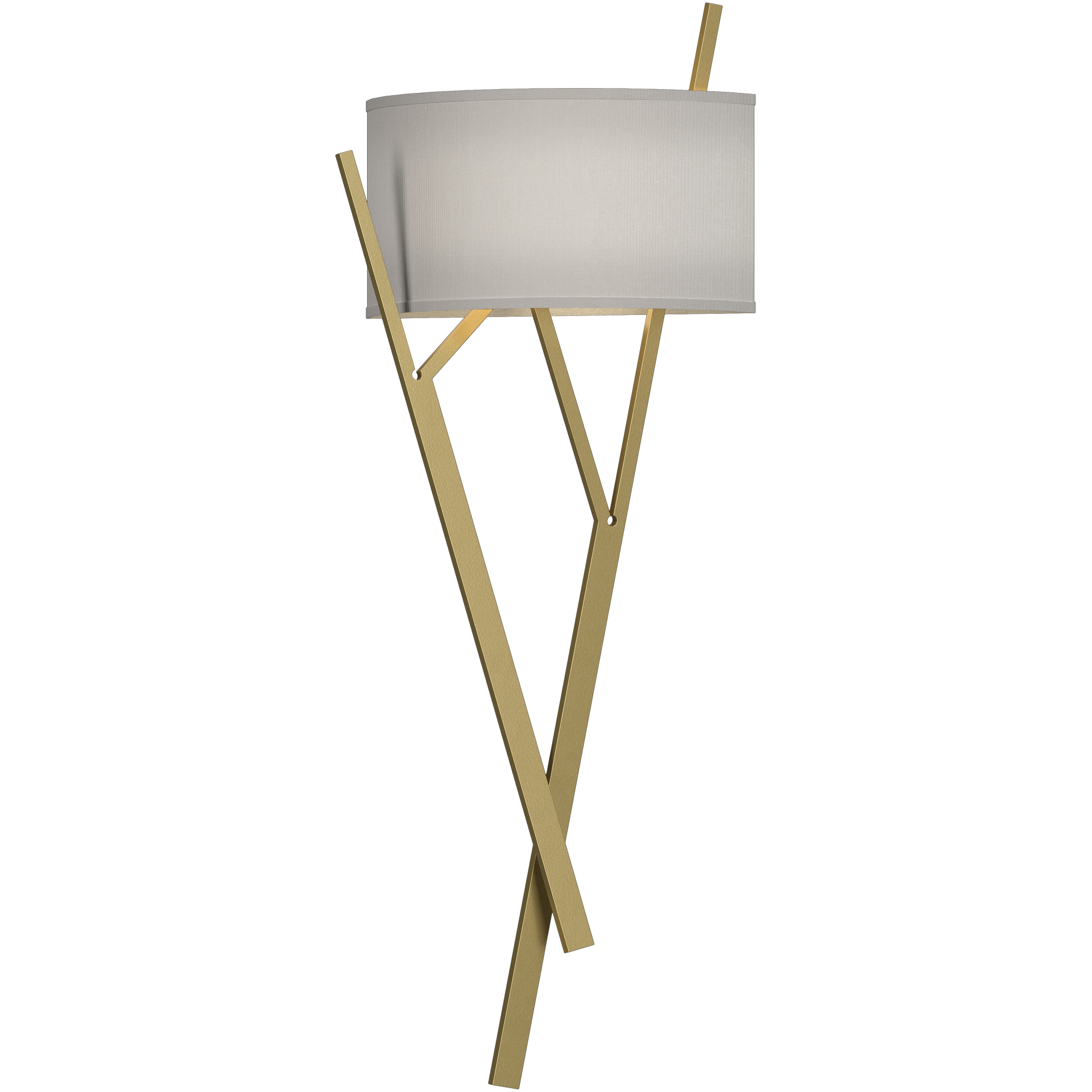 Arbo 2 Light 10 inch Modern Brass ADA Sconce Wall Light in Natural Anna
