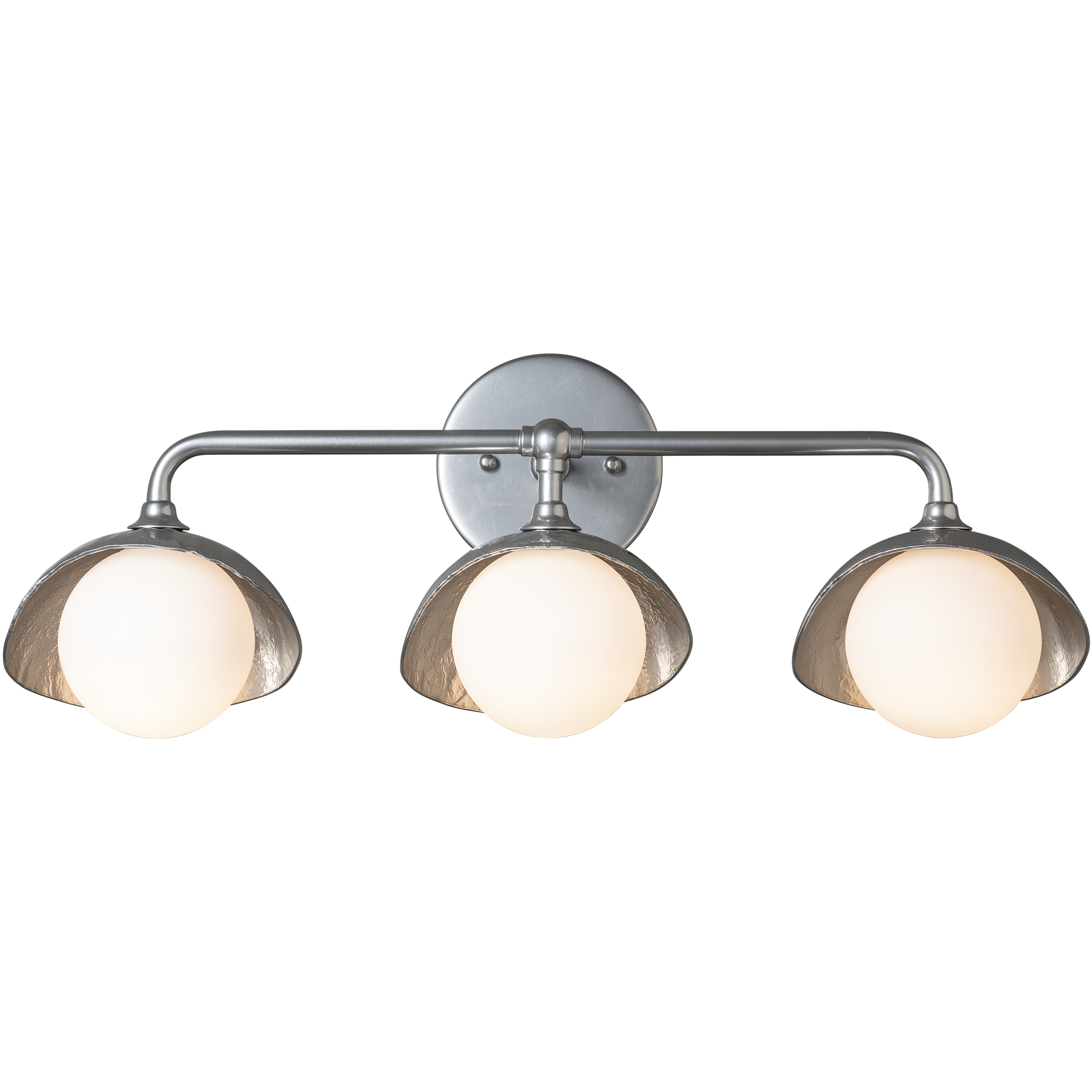 Brooklyn 3 Light 22 inch Modern Brass with Clear Steel Bath Sconce Wall Light