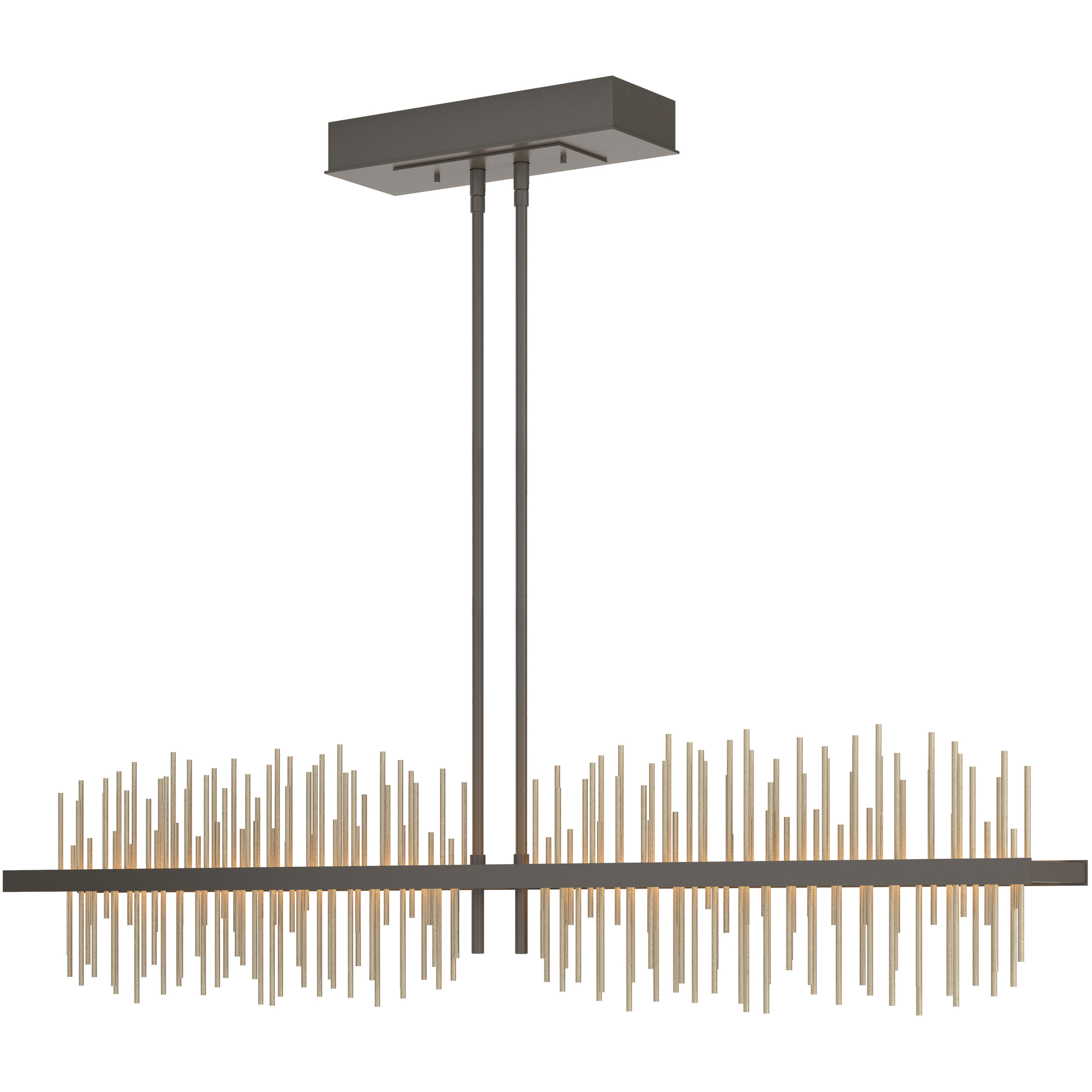 Gossamer LED 51.9 inch Dark Smoke/Soft Gold Pendant Ceiling Light, Large