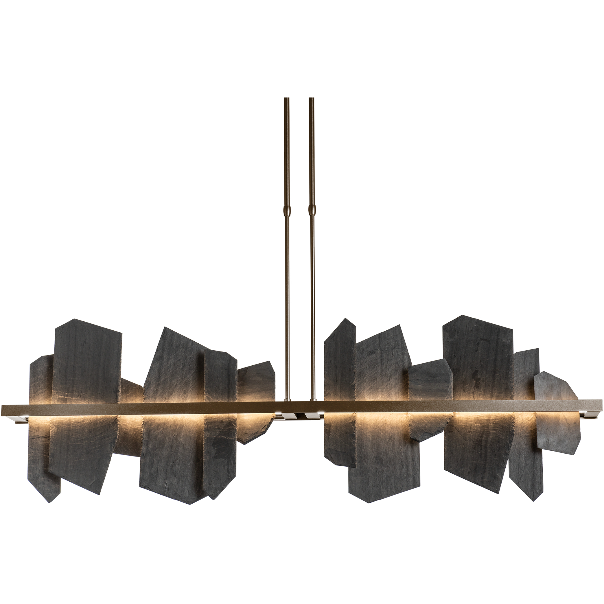 Ardesia Linear Pendant Ceiling Light in Bronze