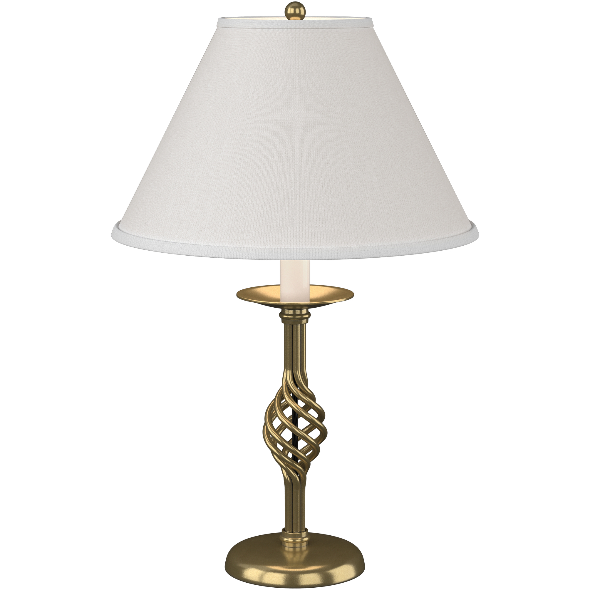Twist Basket 25.5 inch 150 watt Modern Brass Table Lamp Portable Light in Natural Anna