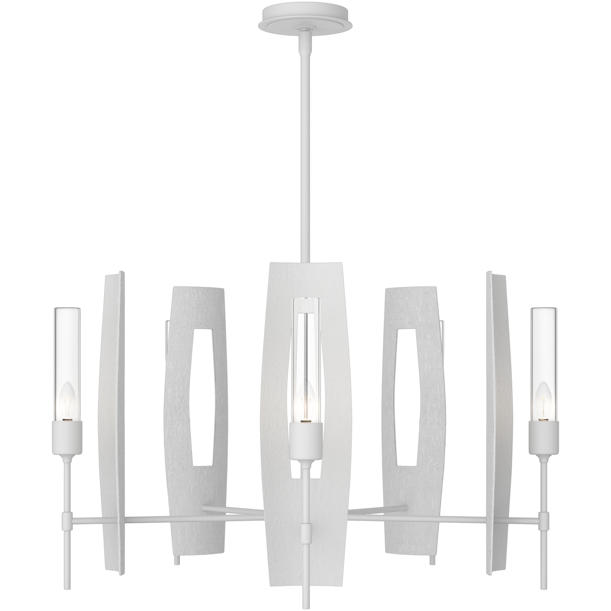 Passage 5 Light 30.3 inch White Circular Pendant Ceiling Light - Open Box