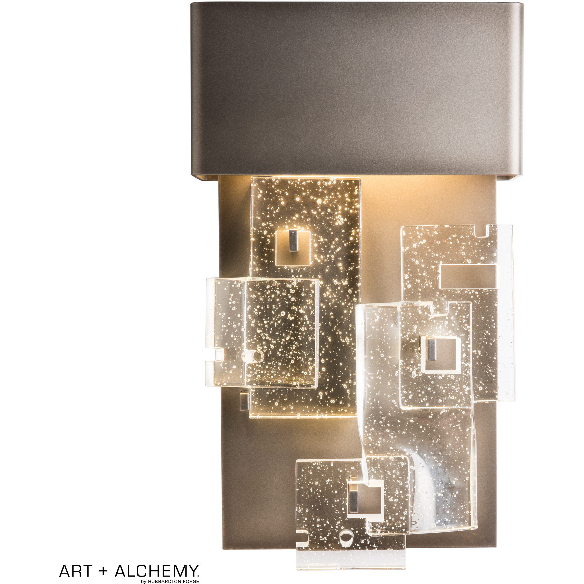 Fusion Sconce Wall Light in Dark Smoke, Small