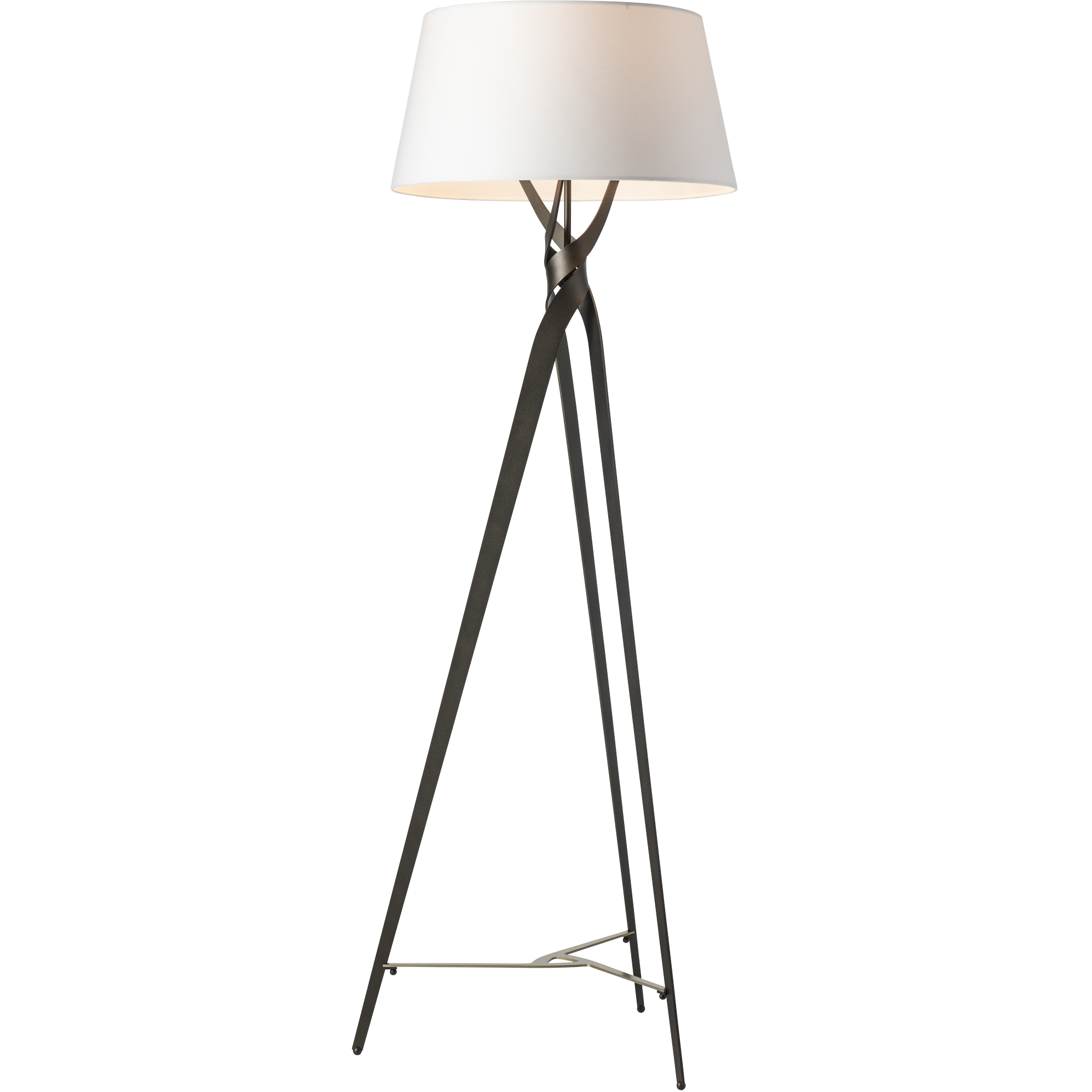 Tryst 72.7 inch 60 watt White and Sterling Floor Lamp Portable Light