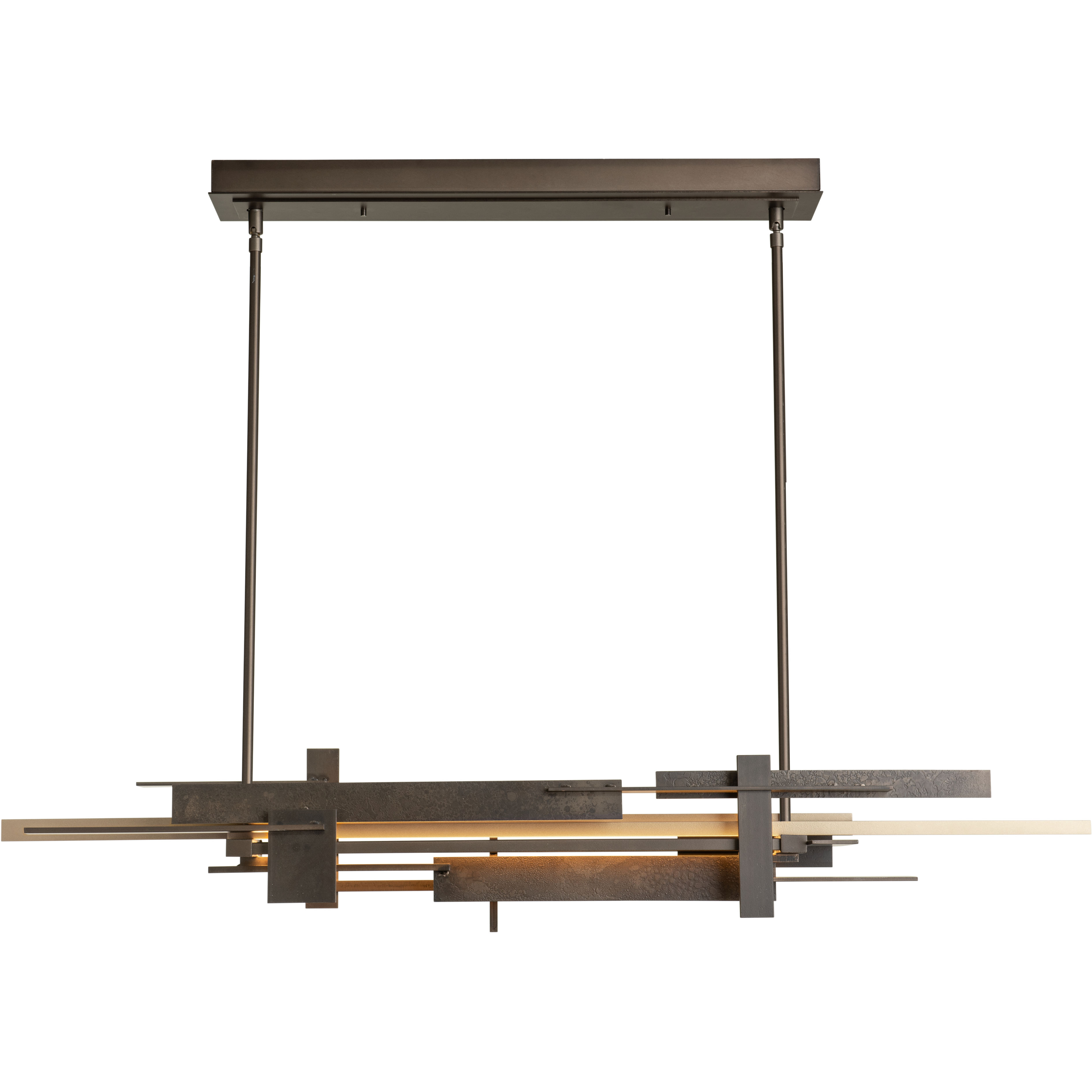 Hubbardton Forge Planar LED 48.3 inch White and Oil Rubbed Bronze Pendant Ceiling Light 139721-1520 - Open Box