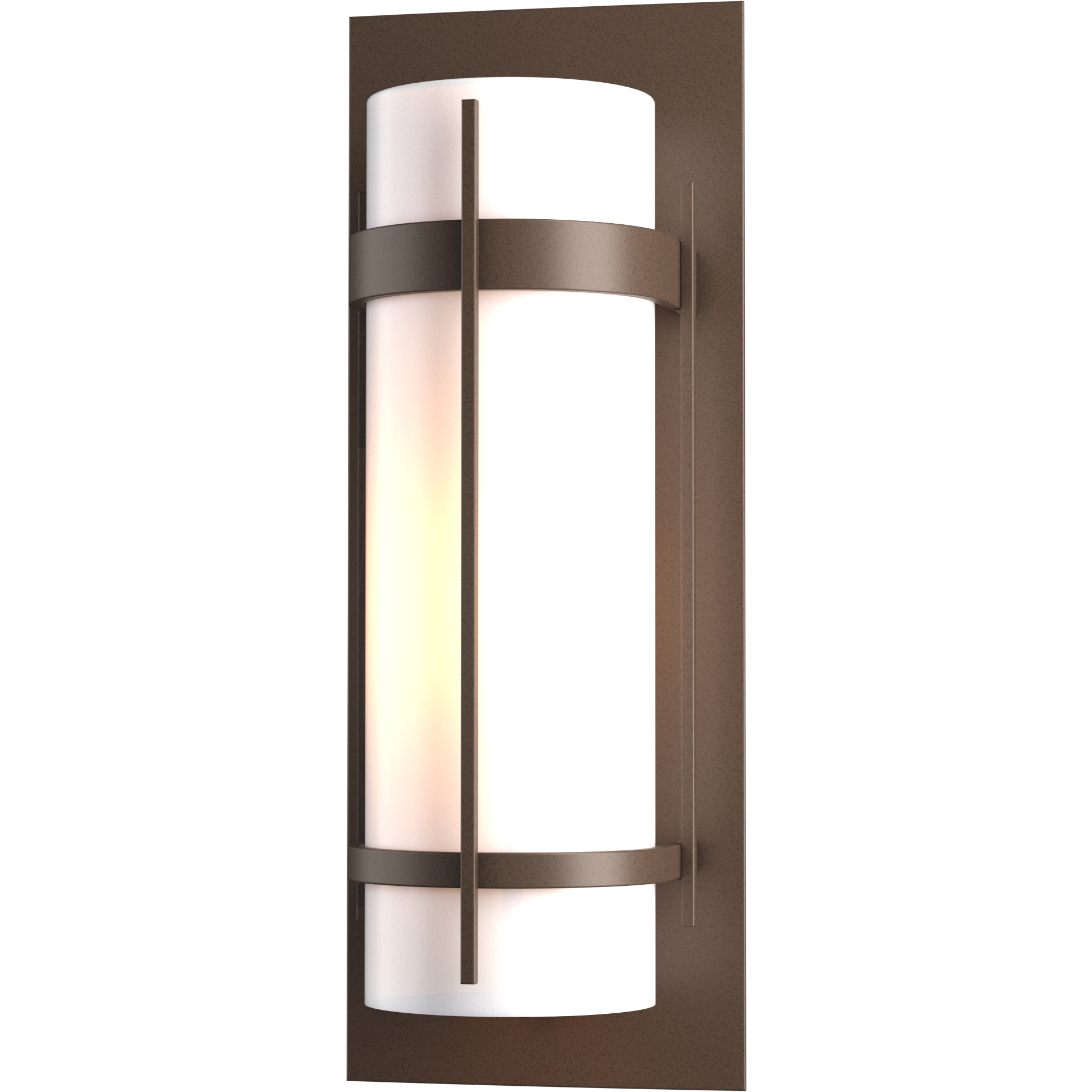 Hubbardton Forge Banded 1 Light 20.8 inch Coastal Bronze Outdoor Sconce, Large 305894-1092 - Open Box