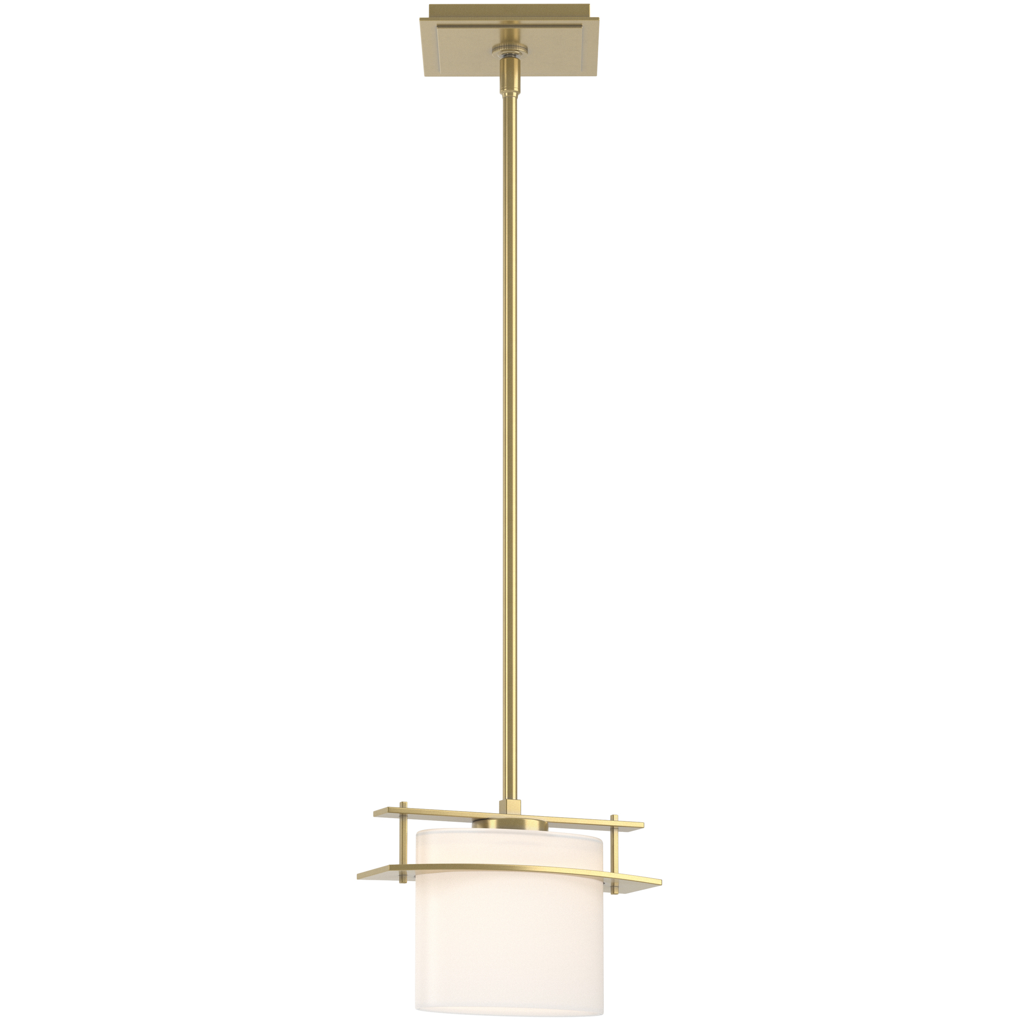 Arc Ellipse 1 Light 9 inch Modern Brass Mini Pendant Ceiling Light - Open Box