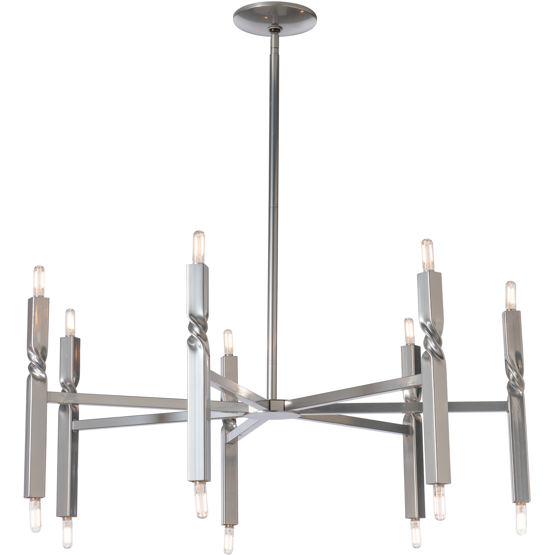 Helix 14 Light 37.6 inch Natural Iron Pendant Ceiling Light - Open Box